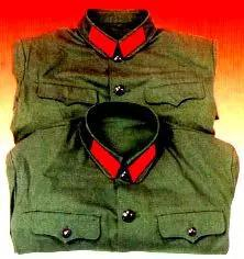 78式陆军干部、战士涤卡冬服。