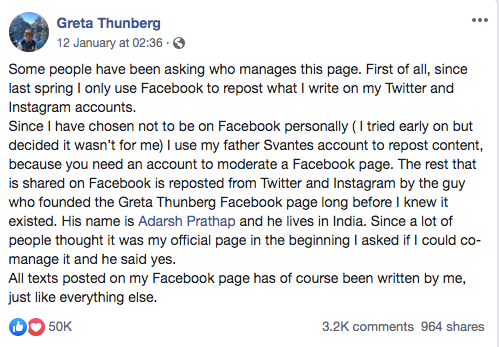  通贝里在脸书回应