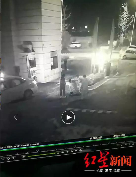 事发现场监控画面