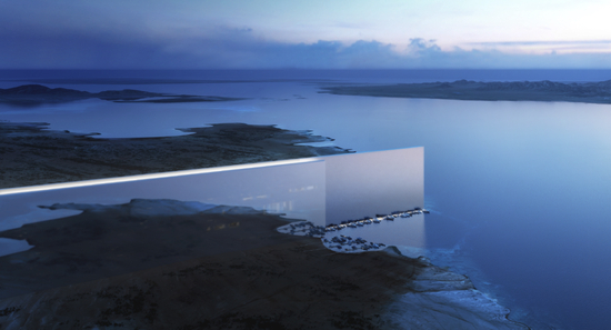 “镜线”视觉效果图。新未来城（Neom）供图