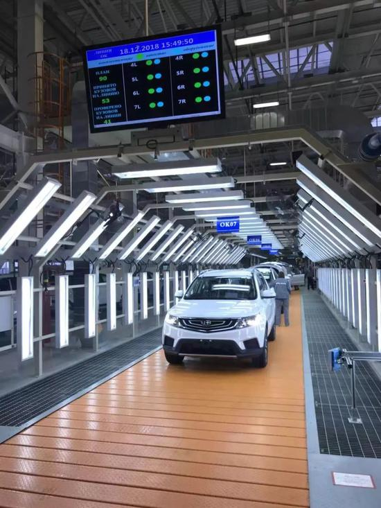 ▲白俄吉的汽车生产线。新京报记者 胡杰 摄