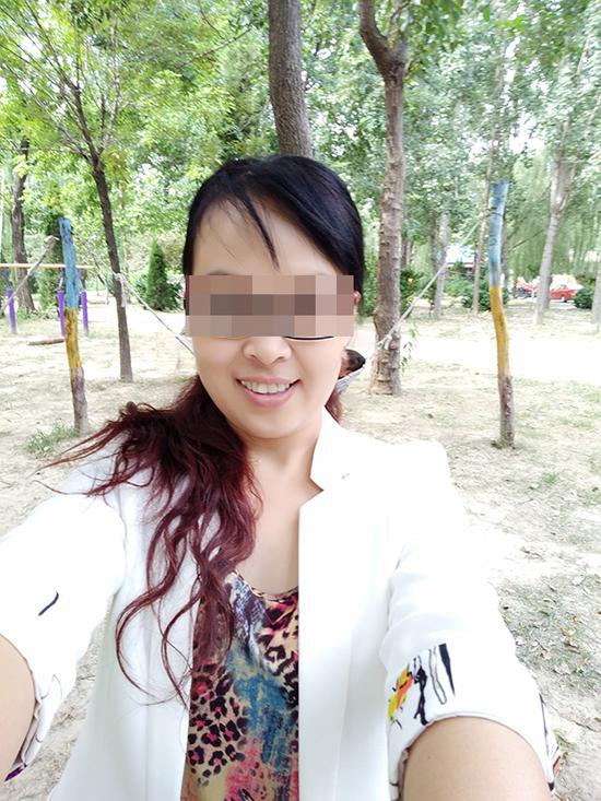 刘女士使用前的皮肤 　　受访者刘女士供图