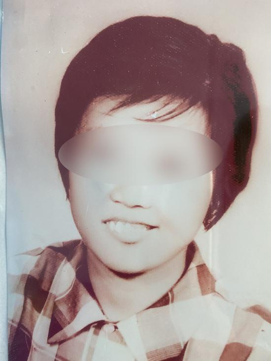 年轻时的韩月。&nbsp; 澎湃新闻记者 黄霁洁 翻拍