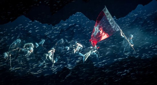  重构版《天边的红云》在上海大歌剧院压力测试场试演 &nbsp; 董天晔 &nbsp;摄