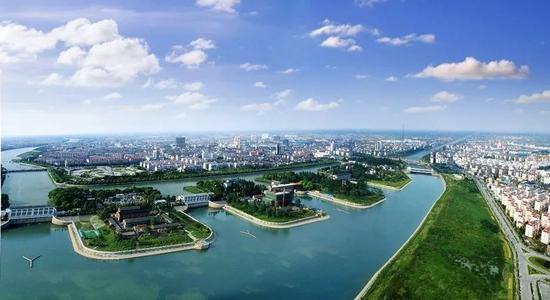 东线工程源头——江都水利枢纽&nbsp; 图自：江苏省水利厅