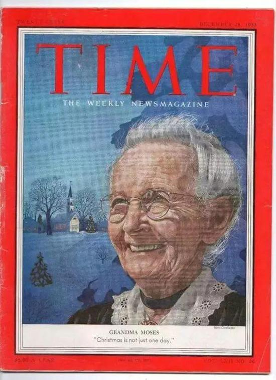  △摩西奶奶在94岁时登上过《时代》杂志的封面