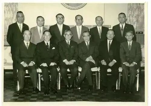 1969年于台北合影的白团成员