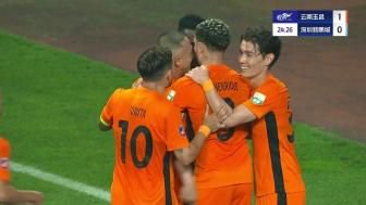 各赛事主场5连胜！云南玉昆3-1深圳新鹏城 恩里克&迪力穆拉提破门