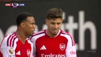 英超：三连胜！阿森纳2-1逆转切尔西 罗杰斯闪击哈弗茨破门厄德高制胜