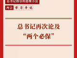 两会学习手记｜总书记再次论及“两个必保”