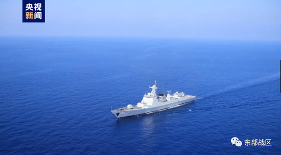 “东部战区”微信公众号报道截图。