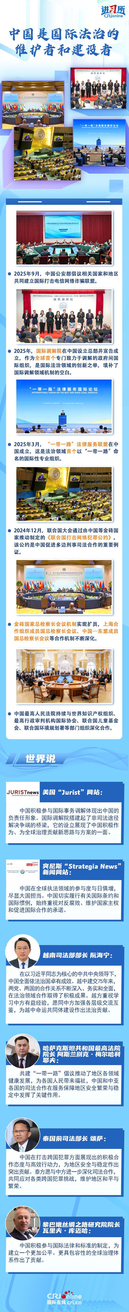 【讲习所·中国与世界】中国是国际法治的维护者和建设者