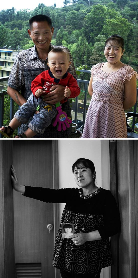 肖芳玉，14岁女儿遇难，再生育儿子1岁