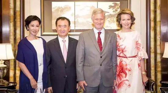  △王健林和比利时国王