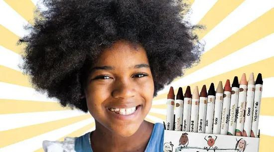  ·贝伦·伍德德做出了“肤色”蜡笔系列