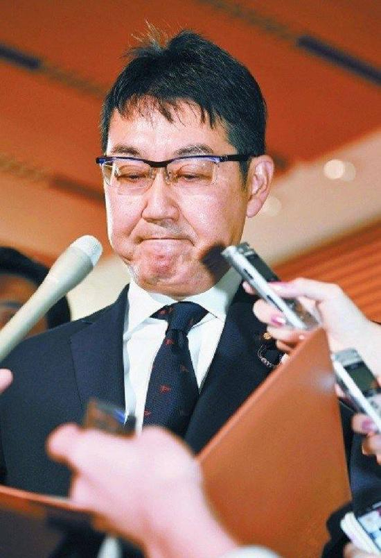 资料图片：日本前法务大臣河井克行。（来源：视觉中国）