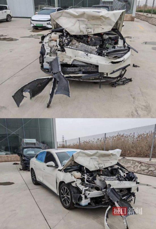 白女士男友所驾小车(图源:受访者)