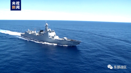 “东部战区”微信公众号报道截图。