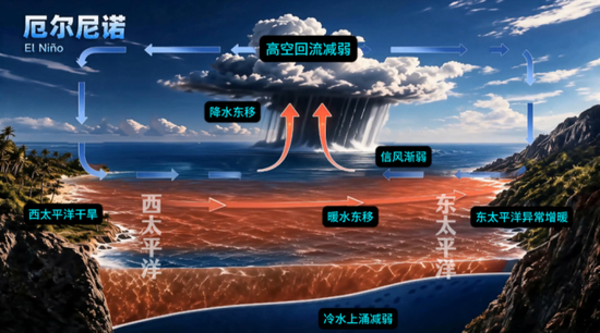 厄尔尼诺环流示意图