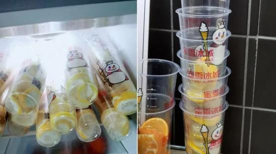 ▲ 过夜切片柠檬，切片鲜果叠杯