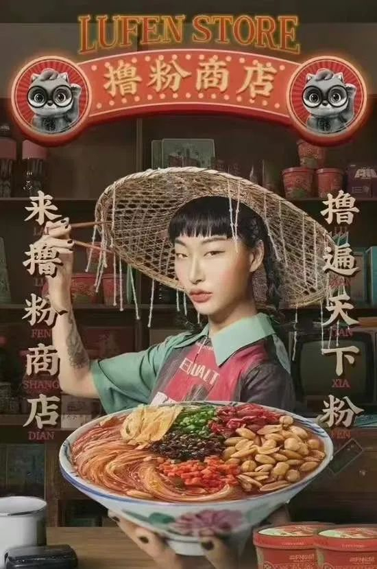 　　零食品牌“三只松鼠”产品宣传海报中的“眯眯眼”妆容被部分网友认为是在故意丑化国人形象，引起争议。