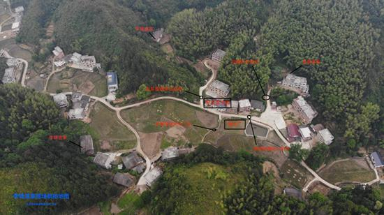 李锦莲案现场航拍图。 &nbsp;再审辩护人 刘长 提供