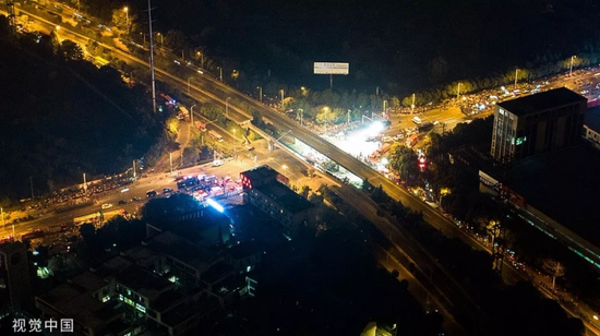 事发地点航拍图