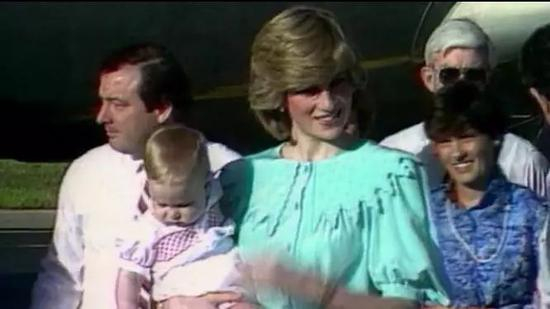 △戴安娜王妃和十个月的威廉王子