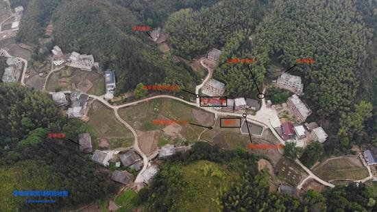 ▲李锦莲案现场航拍图。朱子骁 摄 （点击可看大图）