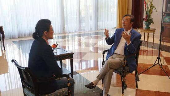 任正非接受央视记者董倩专访
