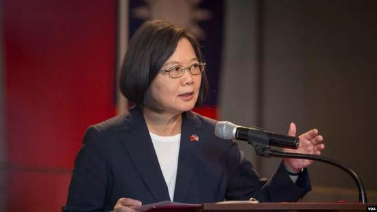  蔡英文。（图源：VOA）