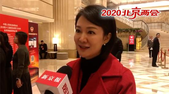 市政协委员聂一菁。新京报“我们视频”截图