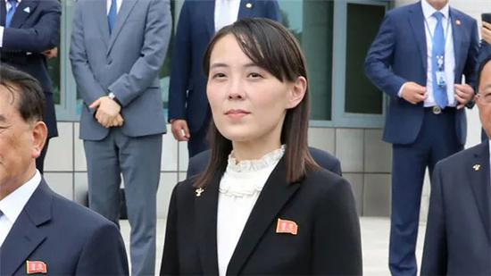  朝鲜劳动党中央委员会第一副部长金与正资料图。图片来源：央视网