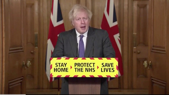  1月22日，约翰逊出席疫情简报会