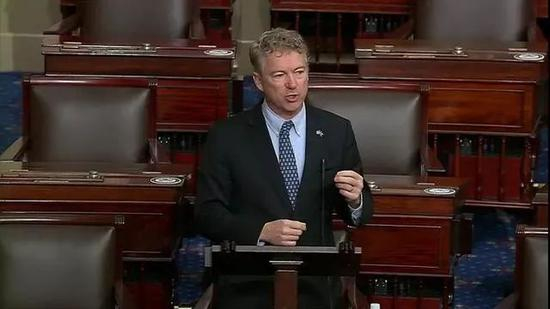 保罗在参议院发言