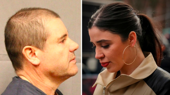  （图说：墨西哥大毒枭古兹曼与妻子艾玛·克洛耐尔&nbsp;图源/RT）