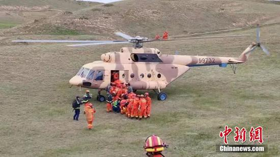救援现场。甘肃消防供图