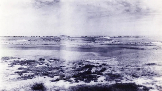  开挖总干渠前河套平原旧貌（ 资料图）