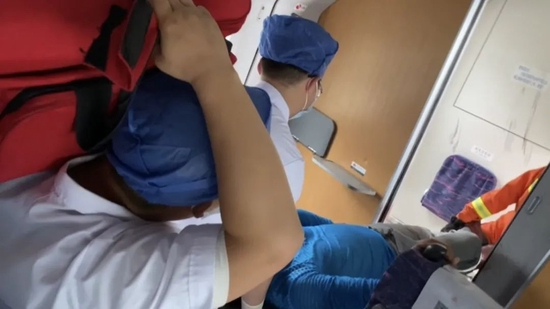 事故救援现场视频截图