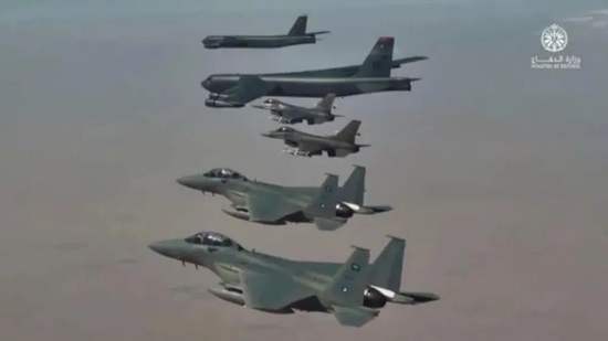 　2021年1月8日，美国、沙特战机联合演训