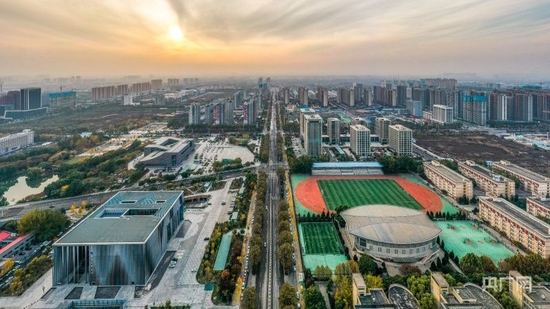  位于晋中的山西大学城一隅（央广网发 张浩亮 摄）