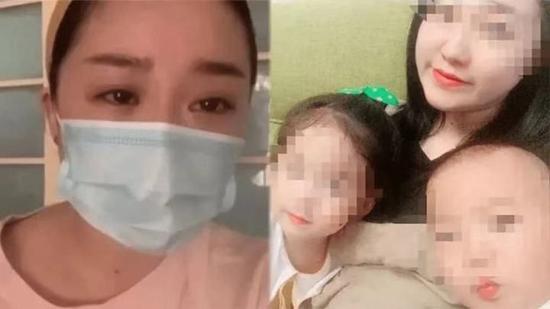 陈美霖与孩子合影