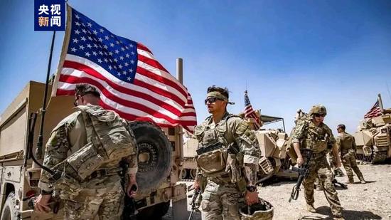 △美国在叙利亚驻军（图片来源：当地媒体）