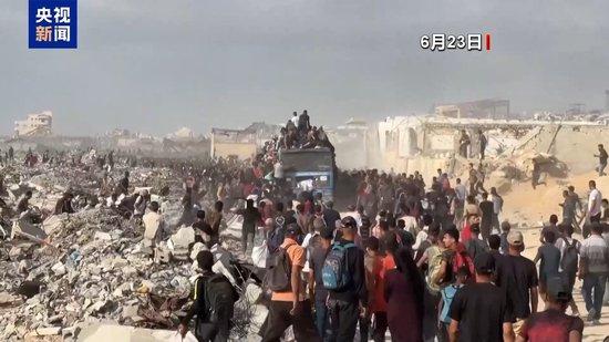 以军袭击加沙领取援助物资民众 已致56人死亡