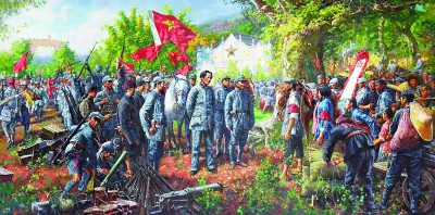 毛泽东同志在瑞金（油画）时卫平