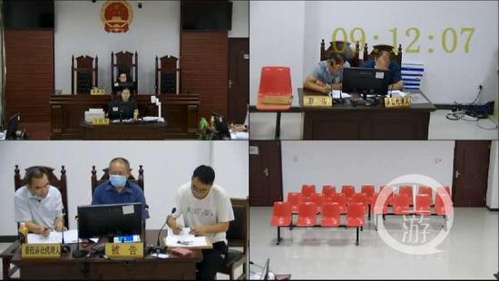 　　▲8月28日，汝南县殡仪馆诉唐先生、汝南县人民医院支付8天2万元（含200元运尸费）停尸费的保管合同纠纷案开庭。图片来源/中国庭审公开网