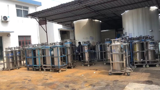 申威公司的一个充装区（受访者供图）