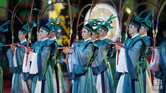  △佾舞是中国礼乐文明的重要符号。（总台国广记者李晋拍摄）