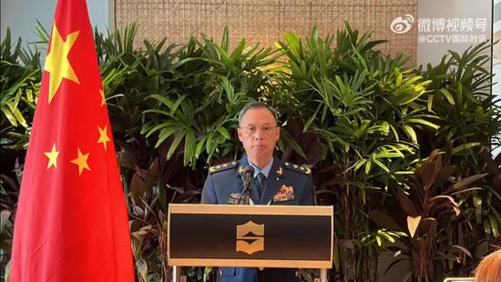 中央军委贯串照顾部副照顾长景建峰中将 图源:@CCTV外洋时讯