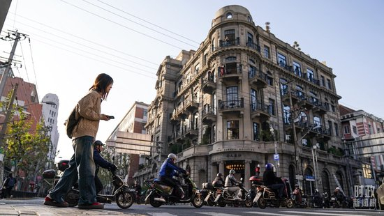 △上海市区。（总台国广记者李晋拍摄）